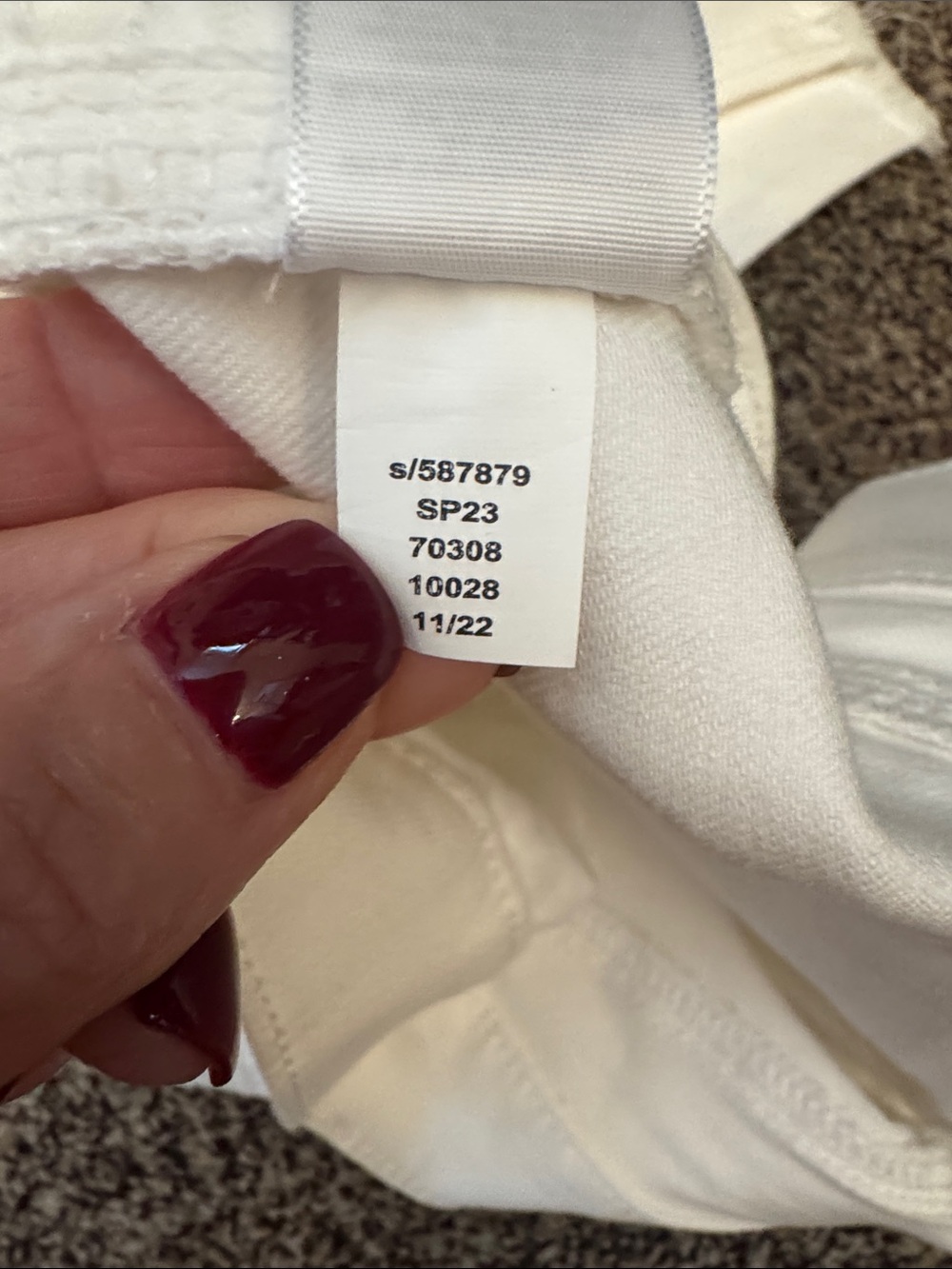 Loft White Denim High-Rise Skinny Jeans Zipper Frayed Hem Size 27 - Picture 11 of 11